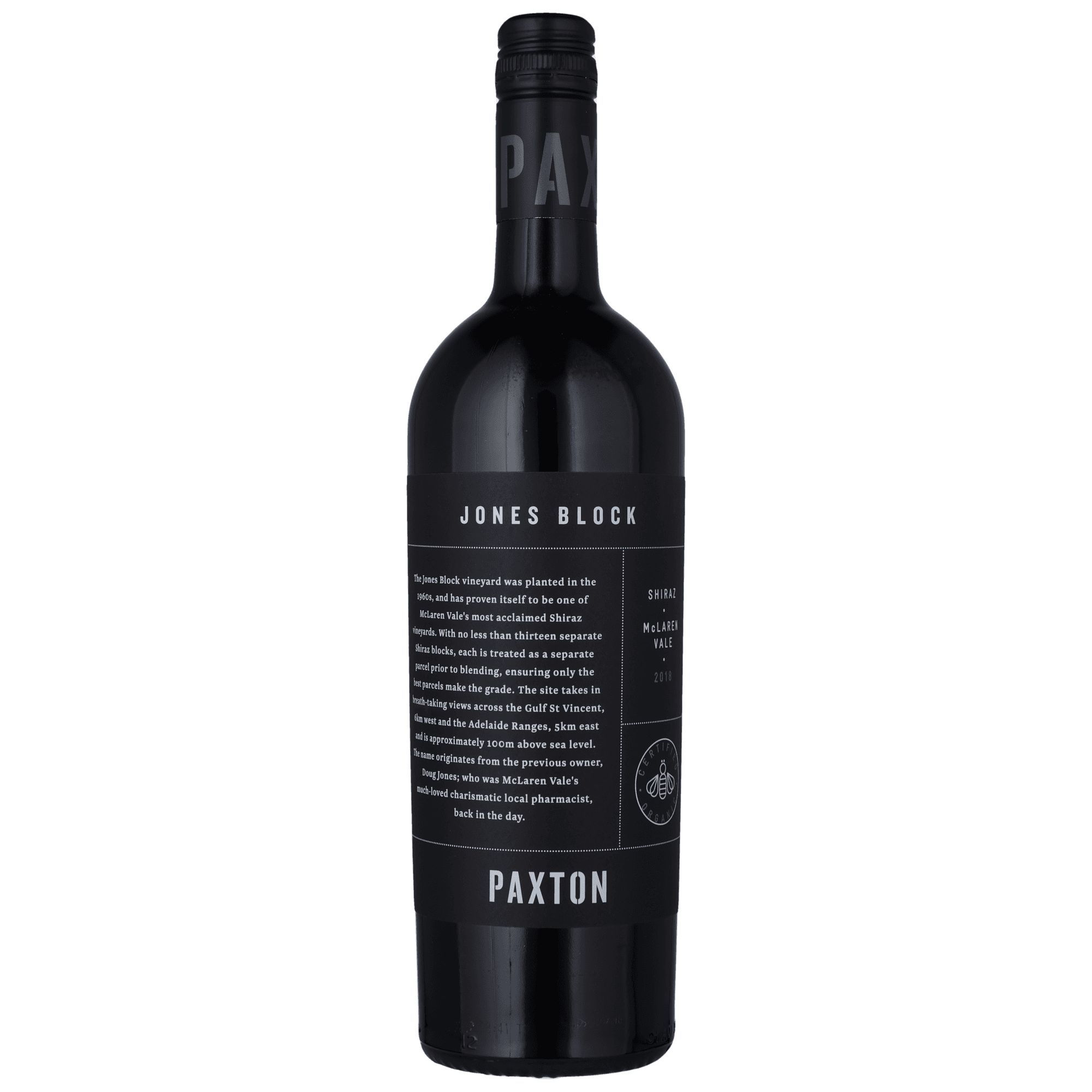 PAXTON  JONES BLOCK SHIRAZ 2018