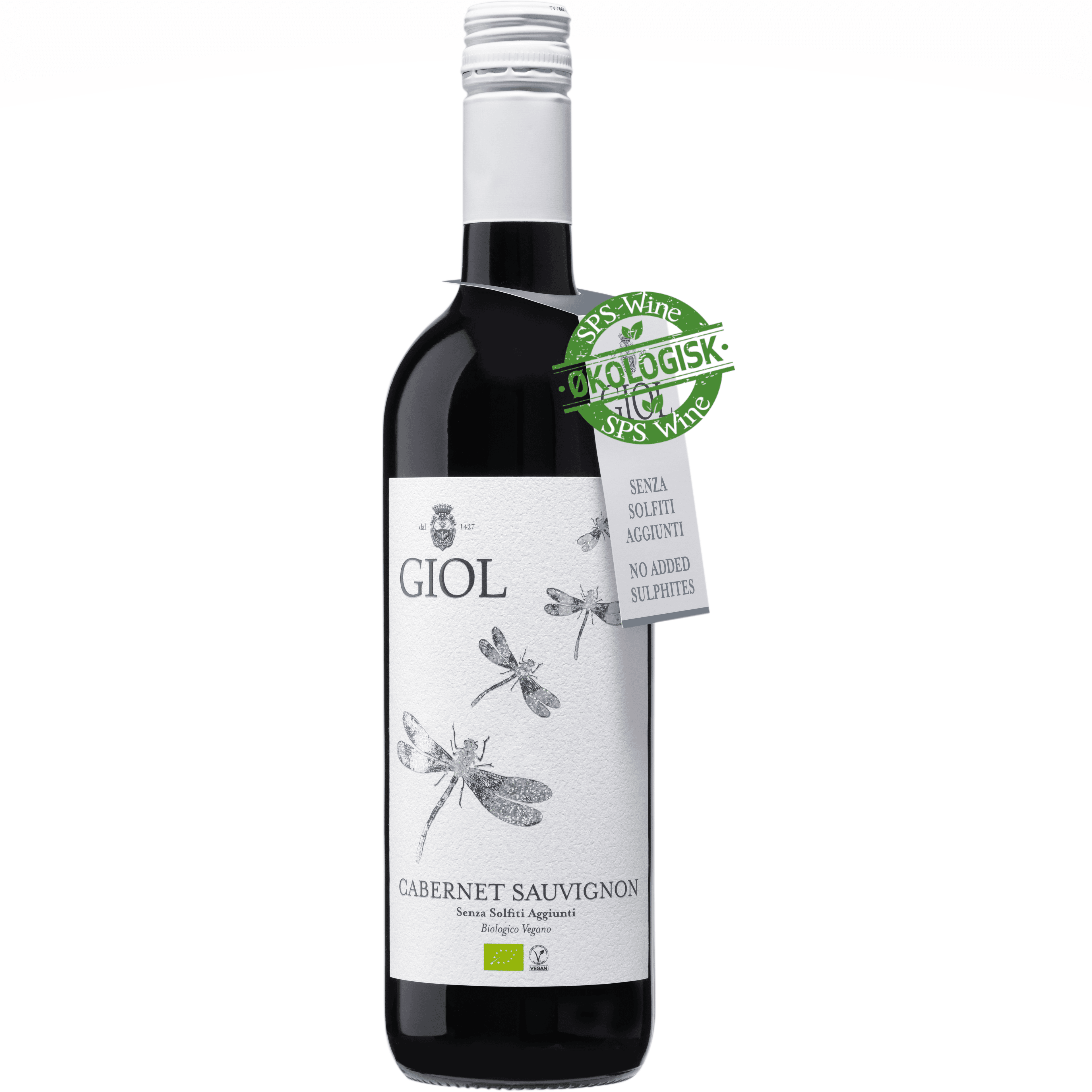 Giol Cabernet Sauvignon Økologisk Rødvin 2022- uden tilsatte Sulfitter, Veneto Italien
