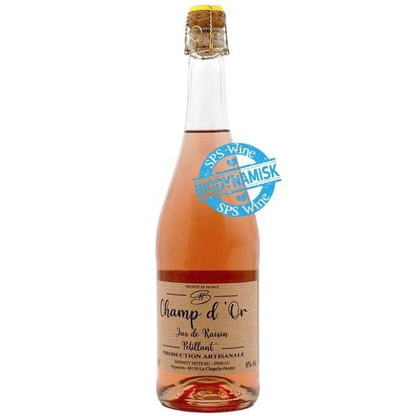 Bonnet Huteau Champ D'or Jus De Raisin - Alkoholfri, Biodynamisk mousserende