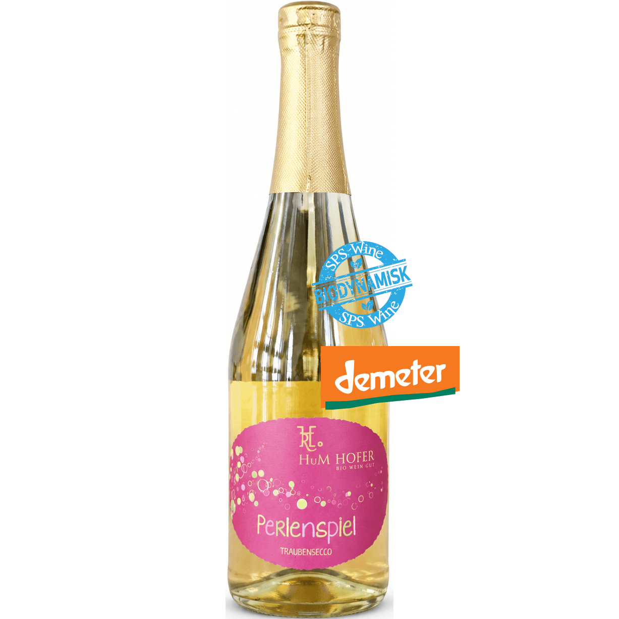 HuM Hofer Perlenspiel Weiss vom Schafgarten - DEMETER Biodynamisk Mousserende Alkoholfri