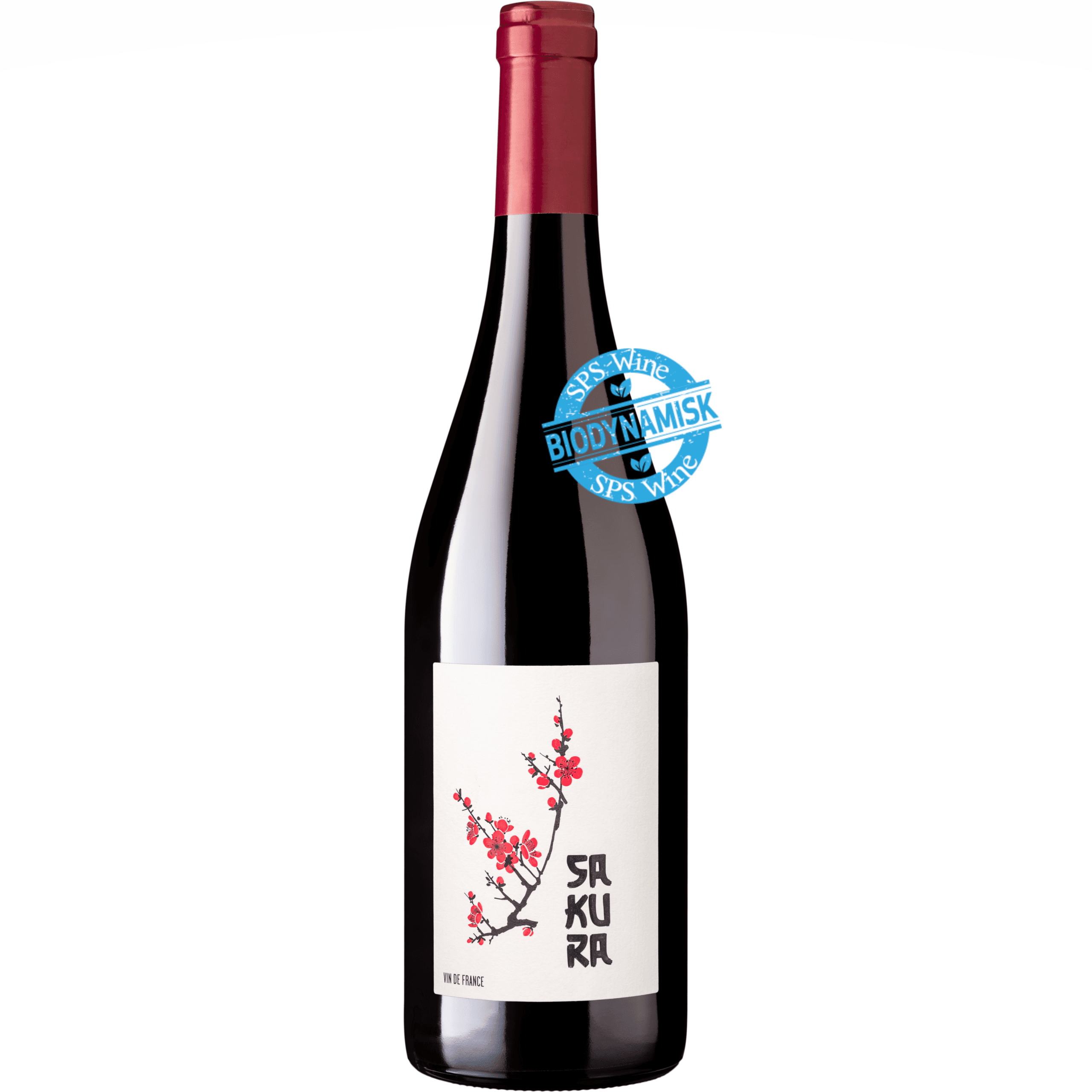 Domaine Duseigneur Sakura rødvin, biodynamisk Naturvin uden tilsatte sulfitter, Rhône Frankrig, 2021