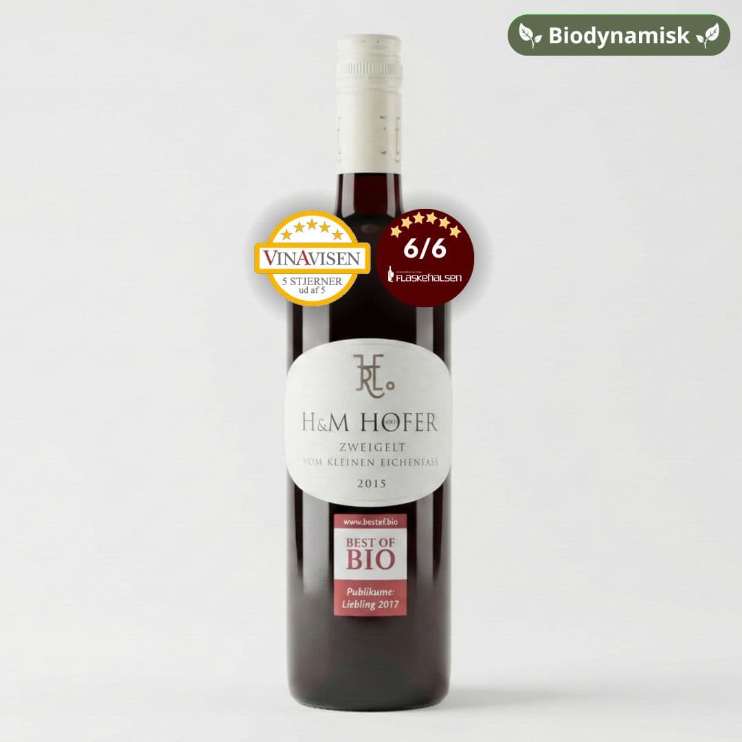 H u M Hofer Zweigelt vom Kleinen Eichenfass Biodynamisk rødvin 2018, Auerstal Østrig