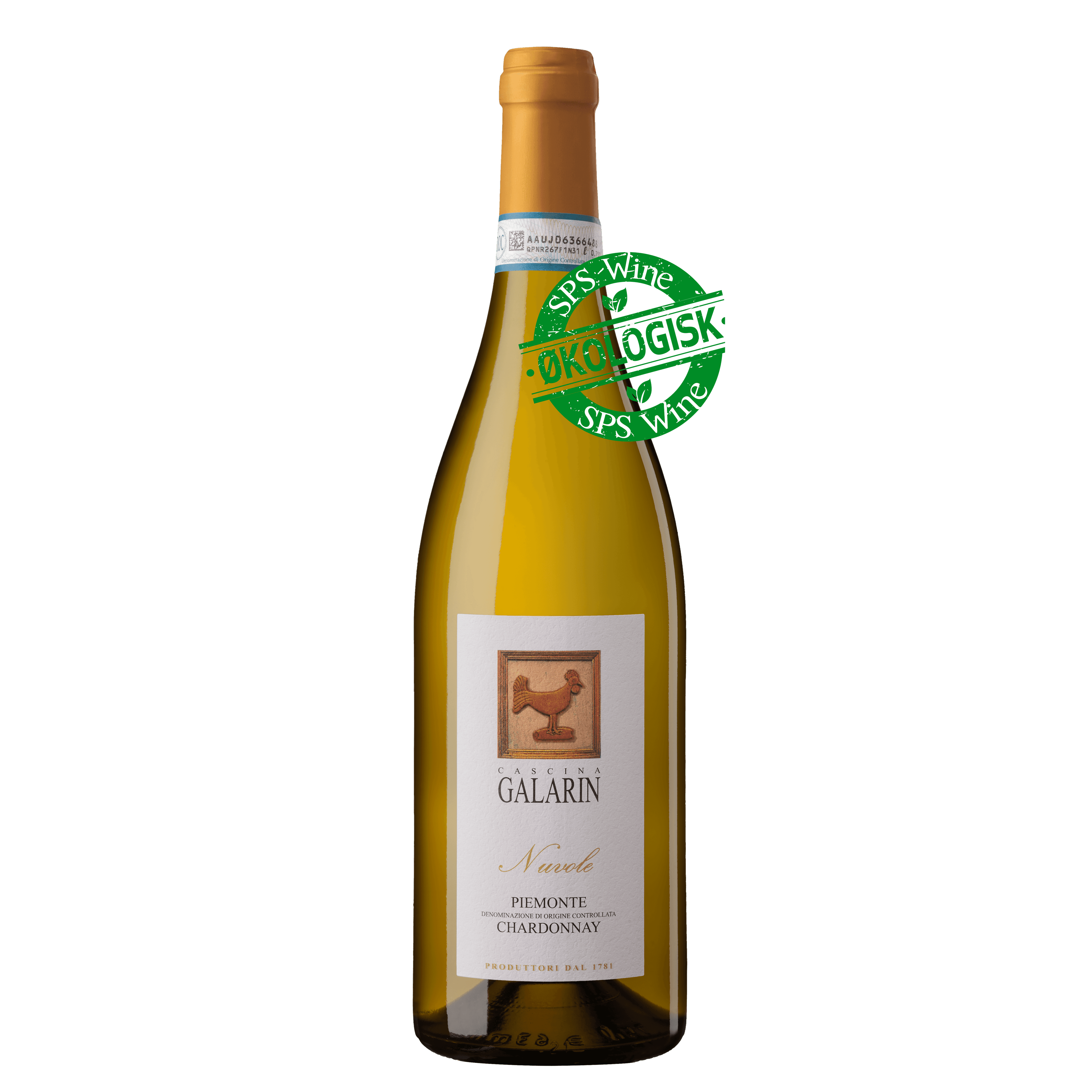 Cascina Galarin Nuvole Chardonnay Økologisk hvidvin 2024, Piemonte Italien