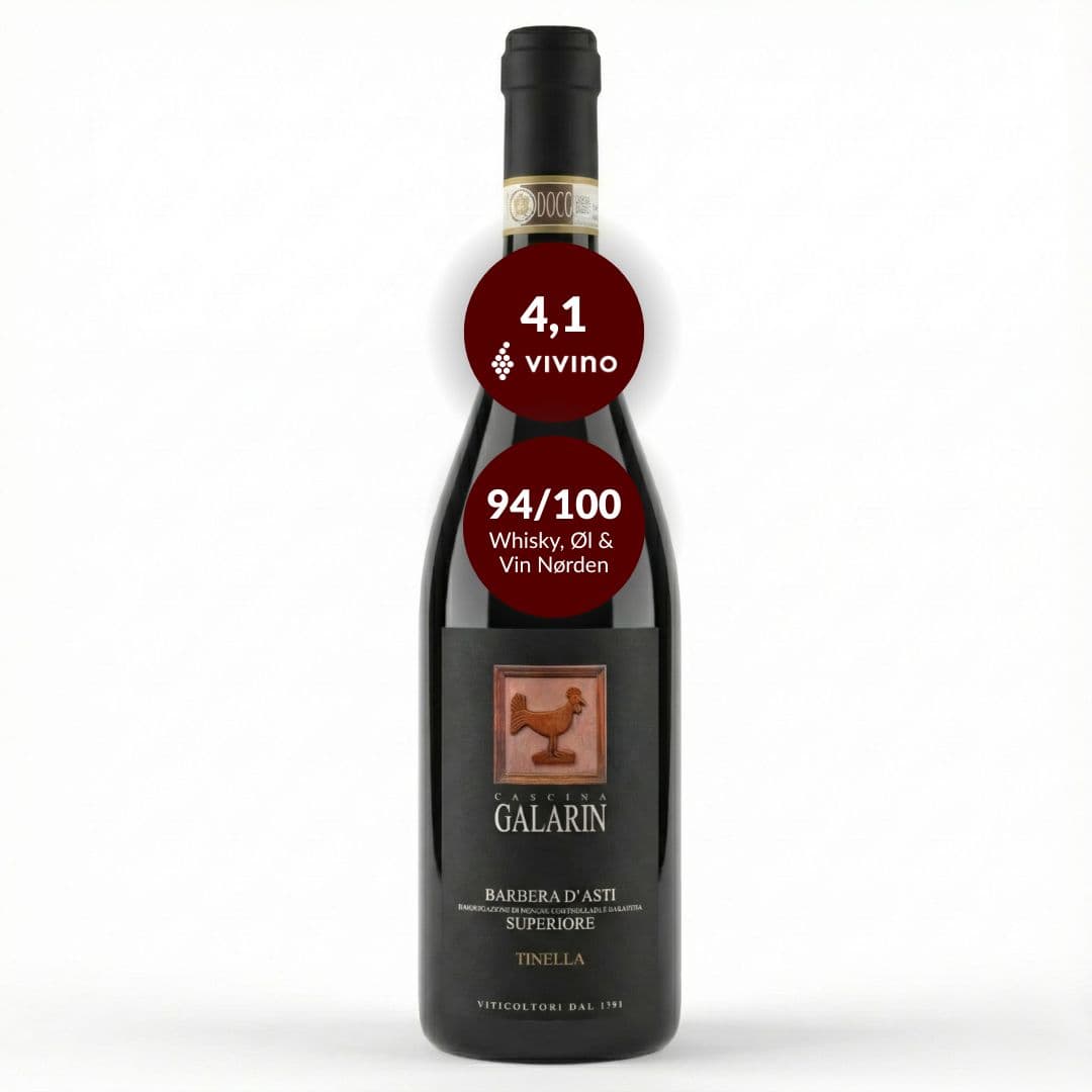 Galarin Barbera d'Asti Superiore DOCG "Tinella "Økologisk rødvin 2022, Piemonte Italien