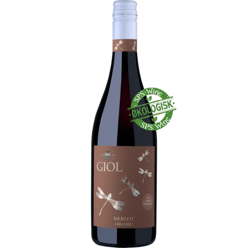 Giol Merlot Økologisk Rødvin 2024, uden tilsatte sulfitter, Veneto Italien