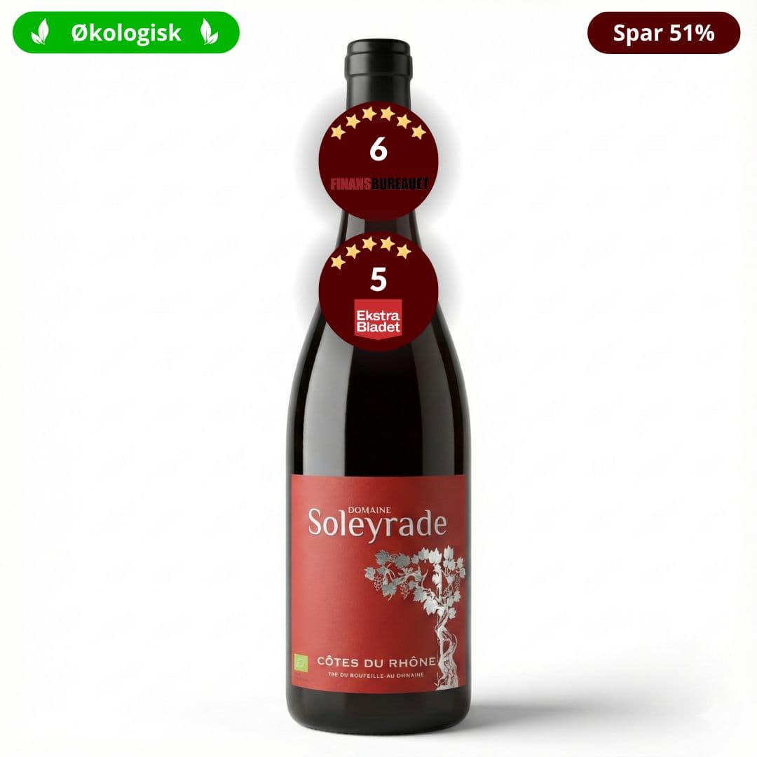 Domaine Soleyrade 2023, Côtes du Rhône - Økologisk rødvin, Grenache & Syrah