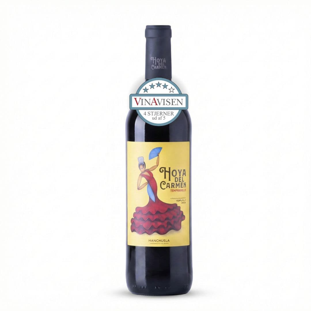 Hoya del Carmen Tempranillo, økologisk & vegansk rødvin, Manchuela Spanien