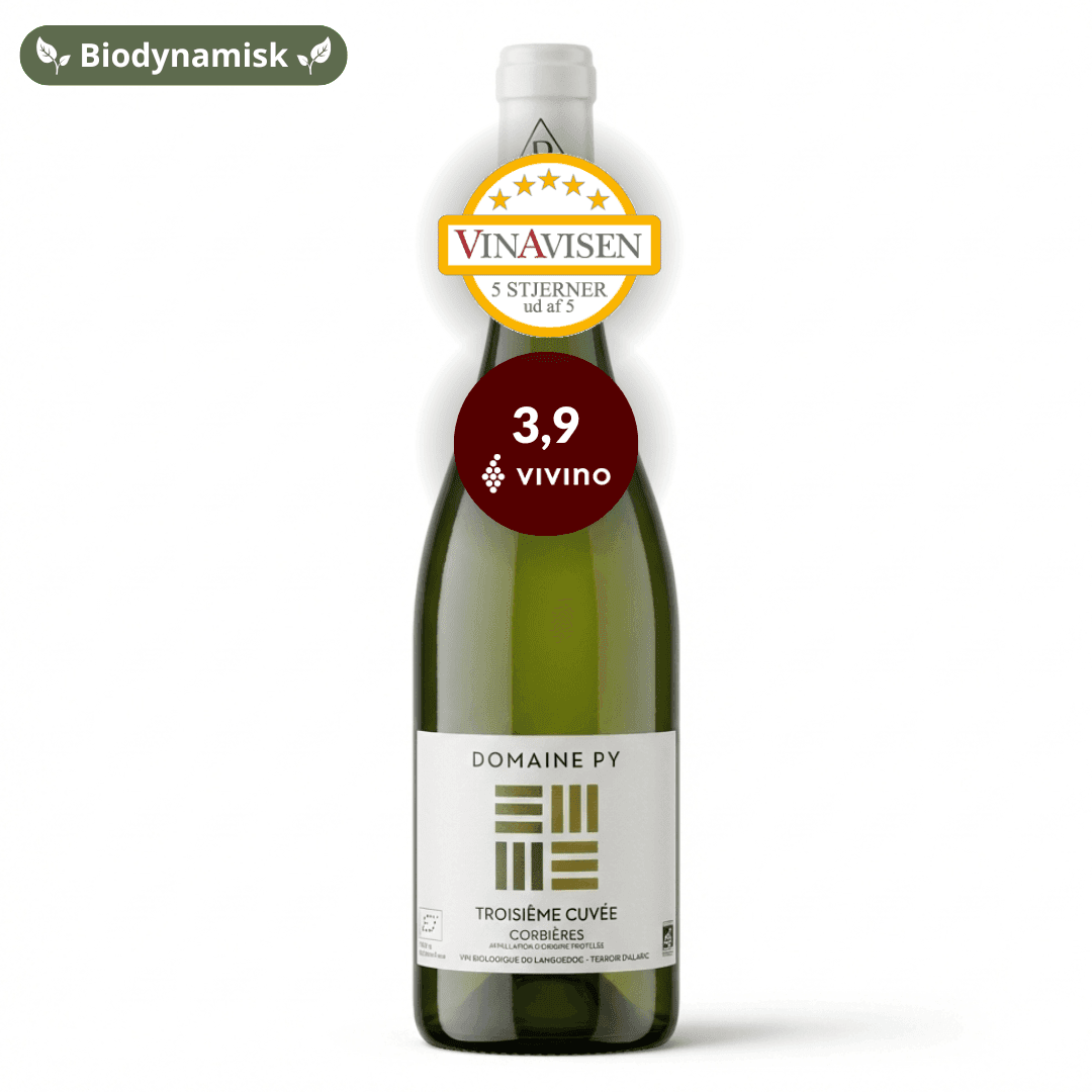 Domaine Py 3eme cuvée blanc, biodynamisk hvidvin 2024, Languedoc Frankrig