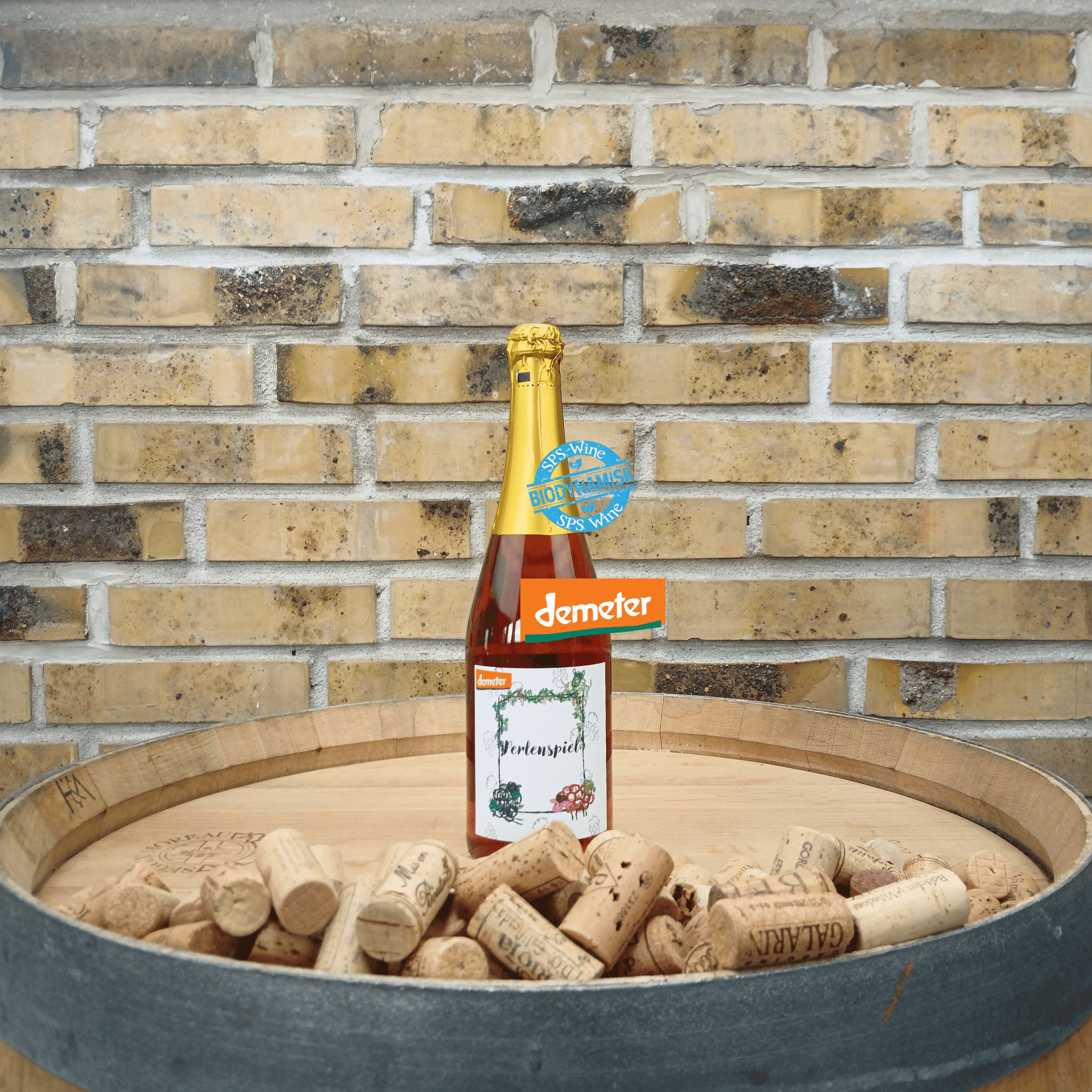 HuM Hofer Perlenspiel Rosé vom Schafgarten - DEMETER Biodynamisk Mousserende Alkoholfri
