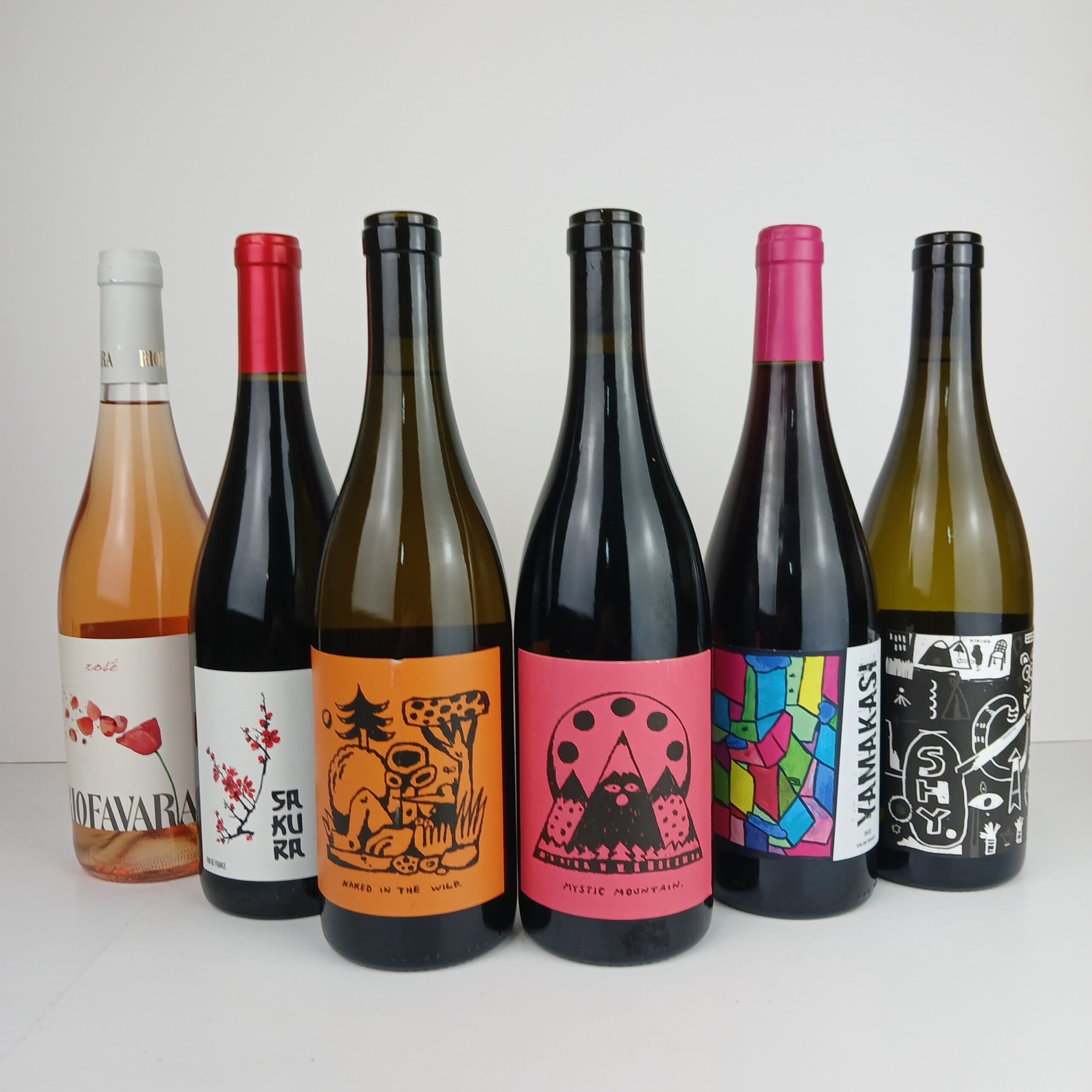 Naturvins-smagskasse, 6 flasker verdensklasse naturvine