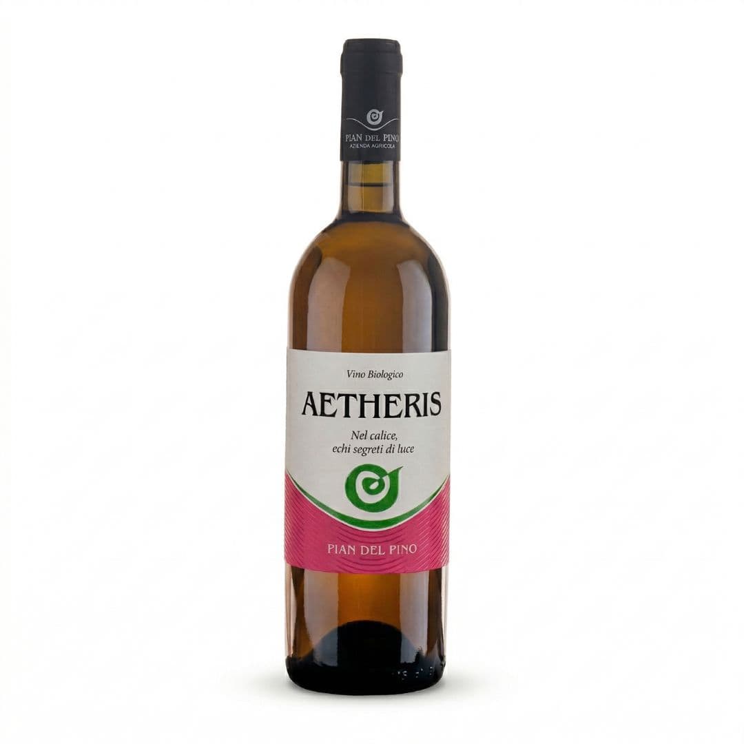 Pian del Pino, Aetheris, Økologisk Hvid Naturvin, 2024, Toscana Italien